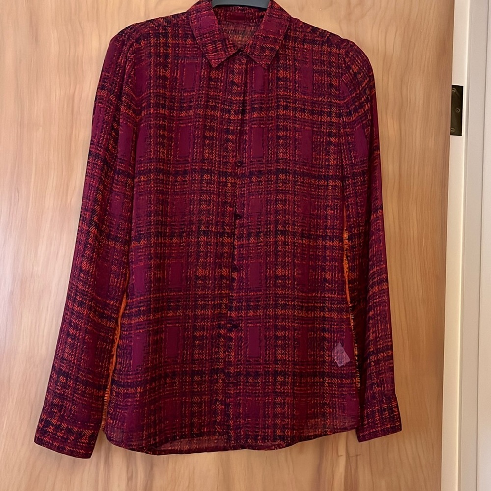 Button down lace blouse